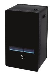 Aquecedor a gás  CHAMA AZUL VIDRO 3800W PRETO