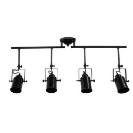 Candeeiro de teto DKD Home Decor Focos Preto Metal (92 x 12 x 38 cm)