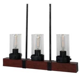 Candeeiro de teto DKD Home Decor Castanho Preto Alumínio Cristal (50 x 8 x 21 cm)