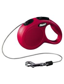 Trela Em Fio Trela Extensível Flexi New Classic Vermelho Xs