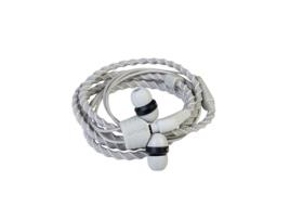 Talk Flint Auriculares de Tecido Trançado Cinzentos