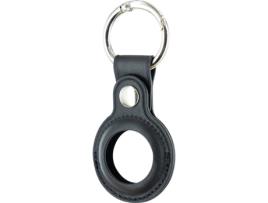 Llavero Universal de Piel Negro para Apple Airtag