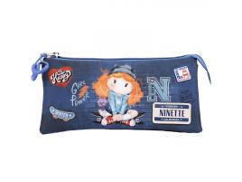 Estojo Ninette Triplo Skater Blue