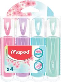 Marcadores pastel Fluo - pack de 4 marcadores MAPED