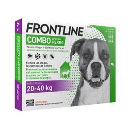 3 Pipetas Frontline para Cão 20-40kg