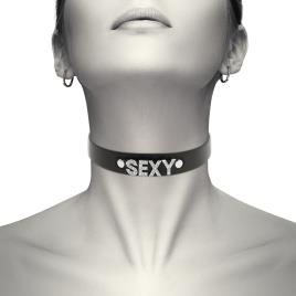 COQUETTE HAND CRAFTED CHOKER VEGAN LEATHER  - SEXY