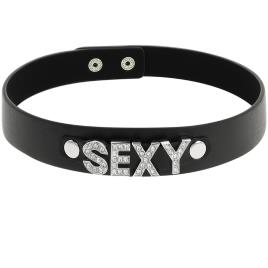 COQUETTE HAND CRAFTED CHOKER VEGAN LEATHER  - SEXY