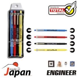 CONJUNTO DE 4 CHAVES AFINAÇÃO CERÂMICA C/ 8 PONTAS ENGINEER