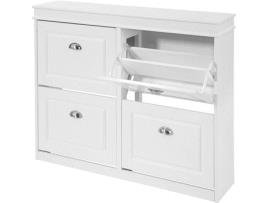 Armário de Sapatos SOBUY Branco (105x54x24cm)