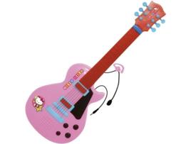 Guitarra  Com Microfone Hello Kitty
