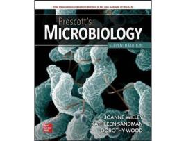 Livro ISE Prescott's Microbiology de Joanne Willey, Kathleen Sandman, Dorothy Wood (Inglês)