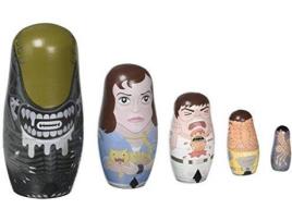 Boneca Russa  Alien Wood Nesting Dolls (Idade Mínima: 3 Anos - 9.84x6.46x3.07 cm)