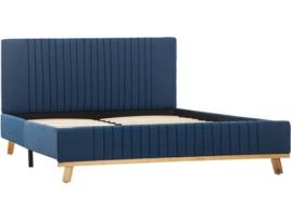 Cama  (Azul - Tecido - 212x145x80 cm)