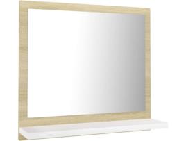 Espelho VIDAXL (Bege - Aglomerado de Madeira - 40x10.5x37 cm)