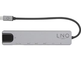 Hub LINQ LQ48010 (USB-C - 8 Portas - Cinzento)