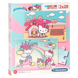 Puzzle  Hello Kitty (2X20 Peças - Idade Mímina: 3 anos)