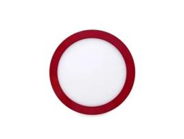 Plafon de Teto LED Circular 18W Vermelho