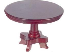 Mobiliário de Brincar  Mahogany Round Table (Idade Mínima: 4 Anos - 4.2x4.1x3 cm)