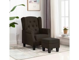 Poltrona  320156 Tecido Castanho