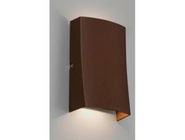 Aplique Exterior  Nairobi LED (6W - Alumínio, Vidro - Castanho de Ferrugem)