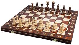 Jogo de Estratégia SENATOR CHESS SET - 16' FOLDING BOARD - BROWN Chess Senator Folding (Multicor - Idade Mínima: 14 anos)