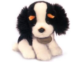 Peluche  Spaniel (8.5'' - Branco e Preto - 1 Ano)