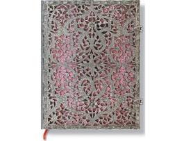 Livro Silver Filigree, Blush Pink, Ultra, Lin de Paperblanks (Inglês)