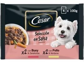 Ração para Cães  Multipack (4x100 g - Húmida - Sabor: Carnes Mistas)