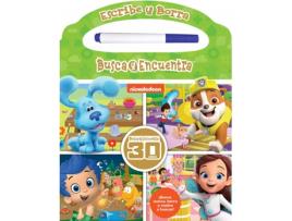 Livro Pintar Y Borrar Nick Jr Welf de Nickelodeon (Espanhol)