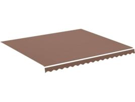Tecido de Substituição de Toldo  (Castanho - Poliéster - 4x3.5 m)