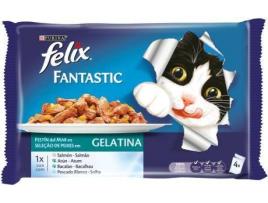 Ração para Gatos  (12x100 g - Húmida - Adulto - Sabor: Carne e Peixe)