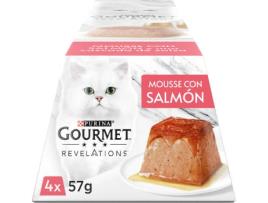 Ração para Gatos GOURMET (4x57 g - Húmida - Adulto - Sabor: Salmão)