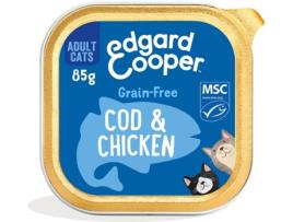 Ração para Gatos EDGARD & COOPER (19x85 g - Húmida - Adulto - Sabor: Frango e Bacalhau)