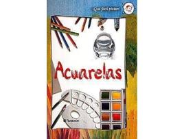 Livro Acuarelas, qué fácil pintar / Watercolors, Easy to paint de Parramon (Espanhol)