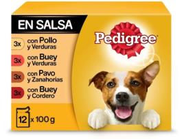 Ração para Cães  (12x100 g - Húmida - Adulto - Sabor: Sabores Mistos)