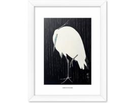 Poster  PE30X40CM0053 Egret In The Rain (30 x 40 cm)