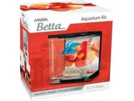 Aquário para Peixes  Kit Aquário (Preto - 15cm - Plástico - 2L)