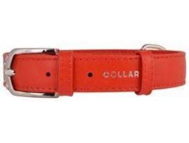 Coleira para Cães COLLAR Glamour (Vermelho - 46-60 x 3.5 cm - Couro)