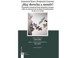 Livro ¿Hay derecho a mentir? de Immanuel Kant Benjamin Constant (Espanhol)