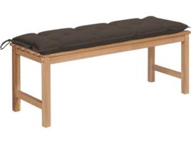 Banco de Jardim  c/Almofada 3062834 (120x40x45 cm - Madeira de Teca)