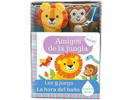 Livro Libro Baño Amigos De Jungla Lee Y Juega de Spa (Espanhol)