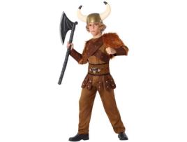 Fato de Menino  Viking Castanho Com Franjas (Tam: 3 a 4 anos)