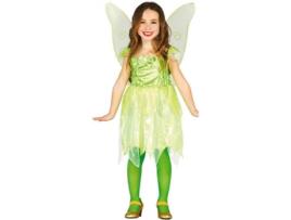 Fato de Menina  Fada Verde Do Bosque (Tam: 5 a 6 anos)