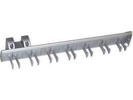 Cabide de Cintos c/Calha Extraível  Keeper (Alumínio - 9,5x10x45 cm)