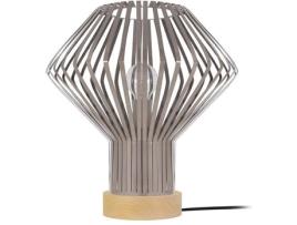 Candeeiro de Mesa  Lam.Zermatt (Taupe, Taupe Cónico - E27 - Máx. 40W - Metal)