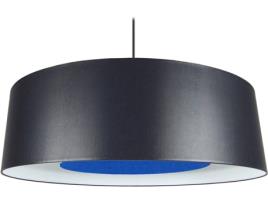 Candeeiro de Suspensão  Alfena Tambour C 60 cm (Azul - E27 - Máx. 40 W - Tecido)