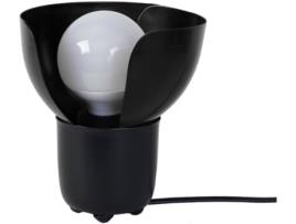 Candeeiro de Mesa  Lotus (Preto, Branco - E27 - Máx. 40W - Metal)