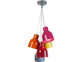 Candeeiro de Teto  Carlson (Palha Multicolorida 5 - E27 - Máx. 40W - Metal)