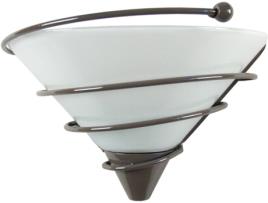 Candeeiro de Parede  Spiralito (Taupe - E27 - Máx. 40W - Vidro)