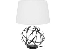 Candeeiro de Mesa  Globe Junon (Antracite, Branco - E27 - Máx. 40W - Metal)